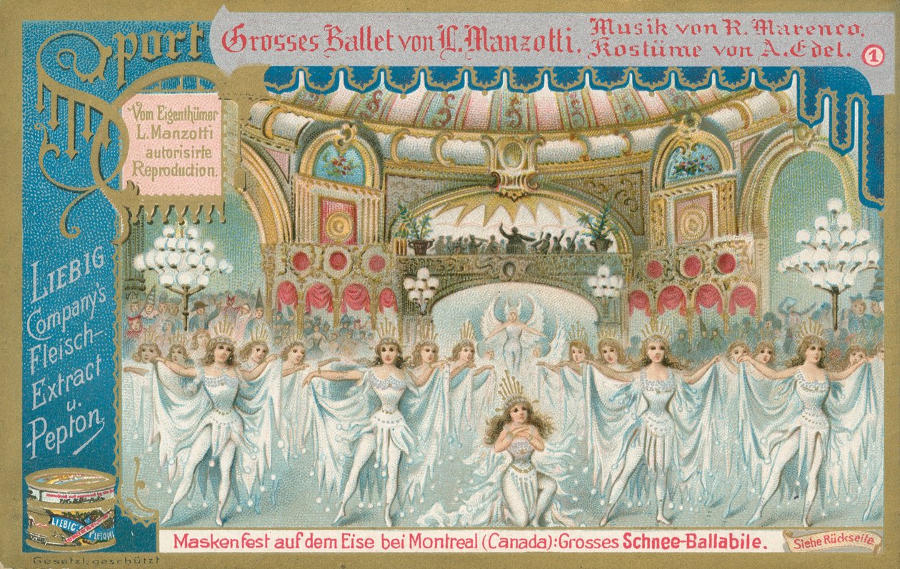 Baletti, Liebig-kortti, 1900-luvun alku (kromo) tekijältä European School