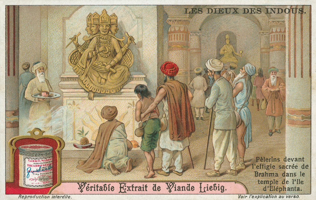 Brahma, Liebig-kortti, 1900-luvun alku (kromo) tekijältä European School