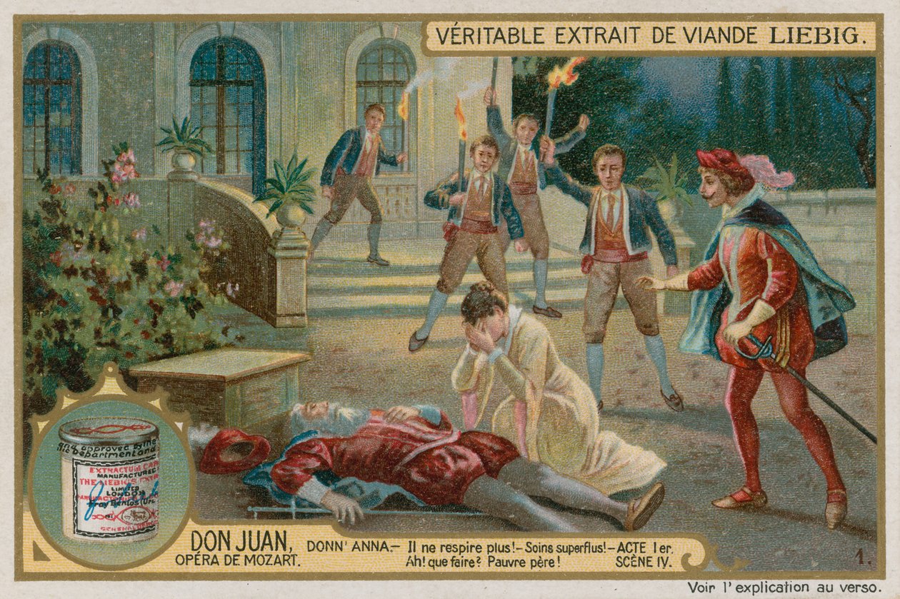 Commendatoren kuolema (chromolitho) tekijältä European School