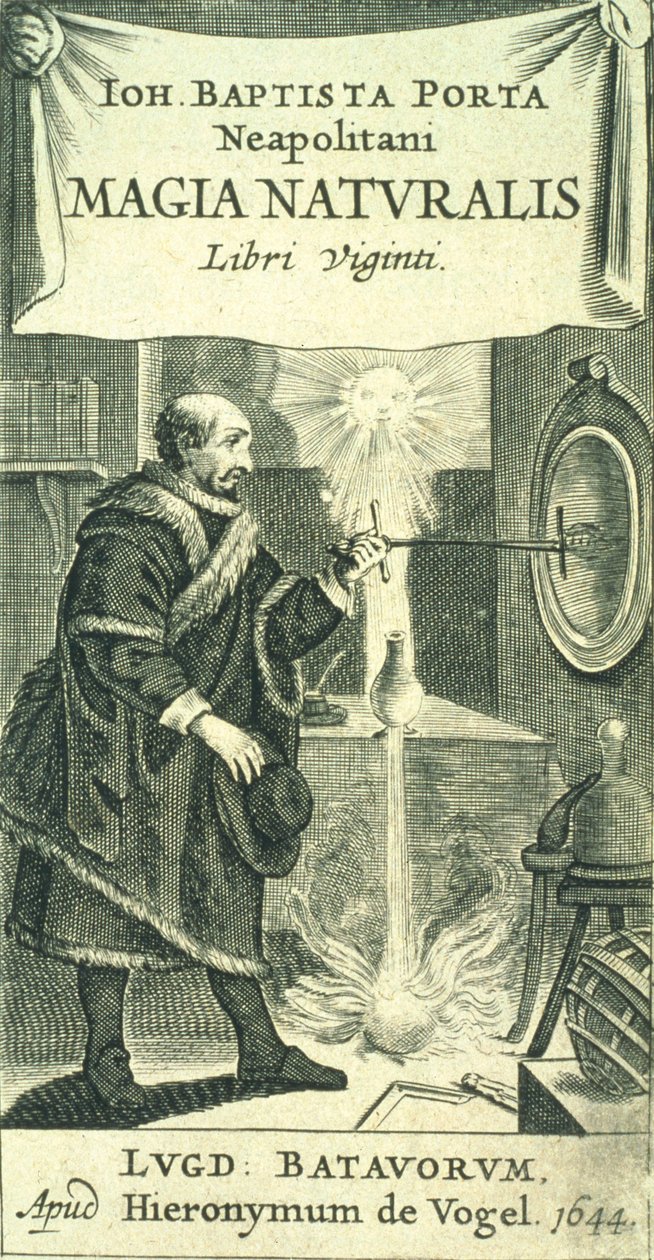 Giovanni Battista della Portan Magiae Naturalis Libri Vigintin etukappale, 1644 tekijältä European School