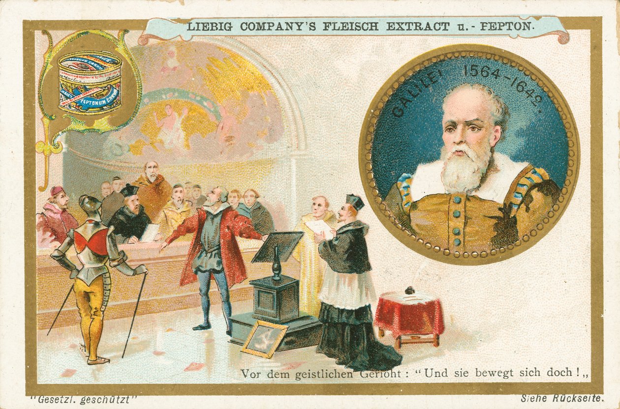 Galileo, Liebig-kortti, 20. vuosisadan alku (kromo) tekijältä European School