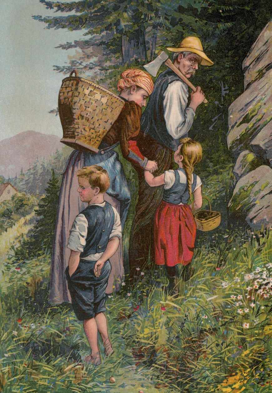 Grimmin tarinat: Hansel ja Grethel (chromolitho): Hansel ja Grethel (chromolitho) tekijältä European School