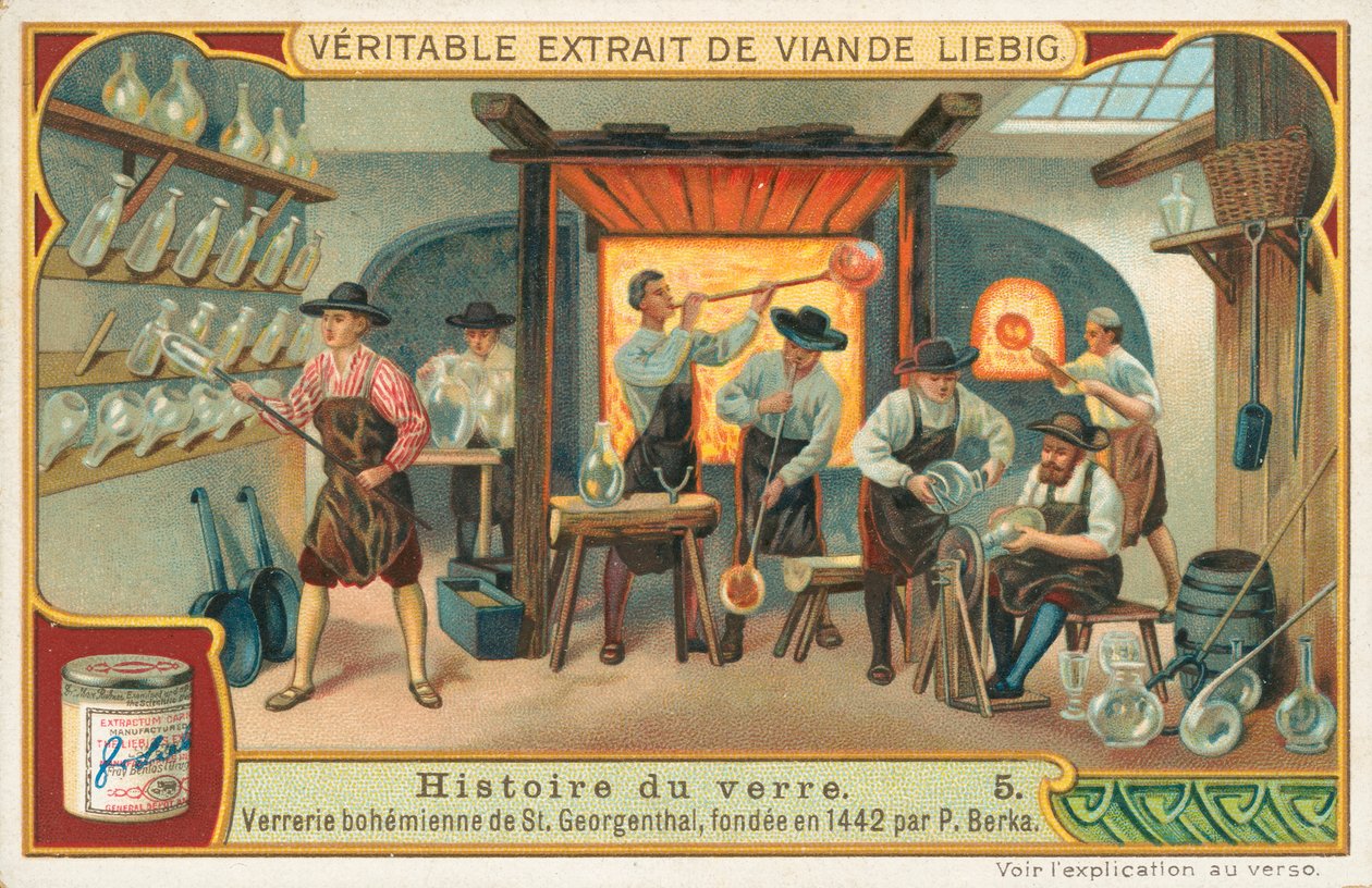 Lasin historia, Liebig-kortti, 1900-luvun alku (kromo) tekijältä European School