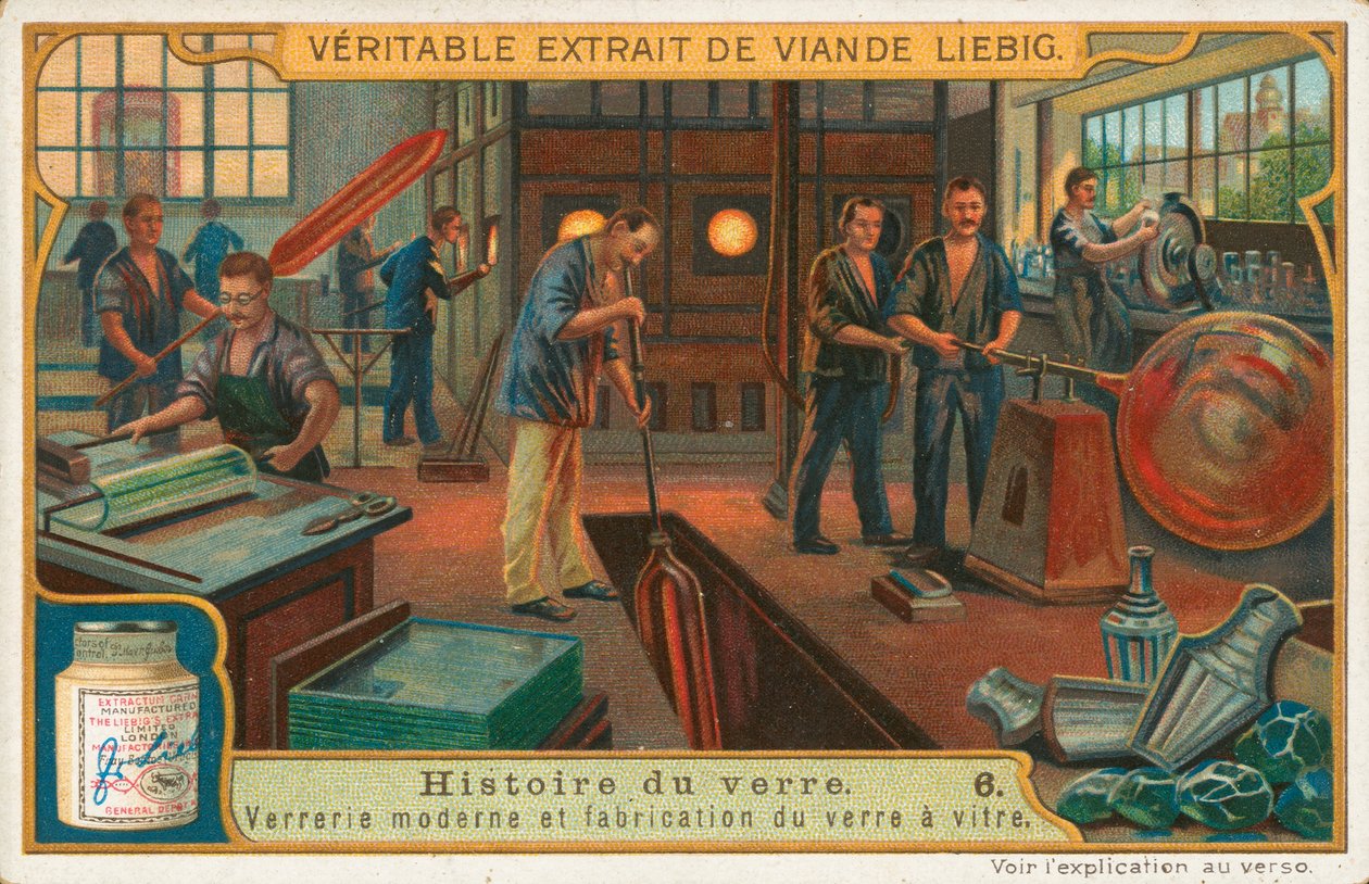 Lasin historia, Liebig-kortti, 1900-luvun alku (kromo) tekijältä European School