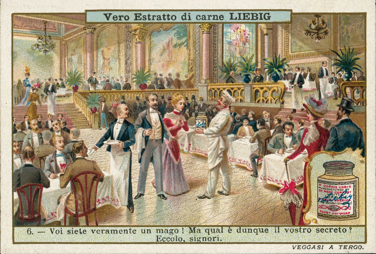 Ravintolan menestys paranee uuden kokin palkkaamisen jälkeen (chromolitho) tekijältä European School
