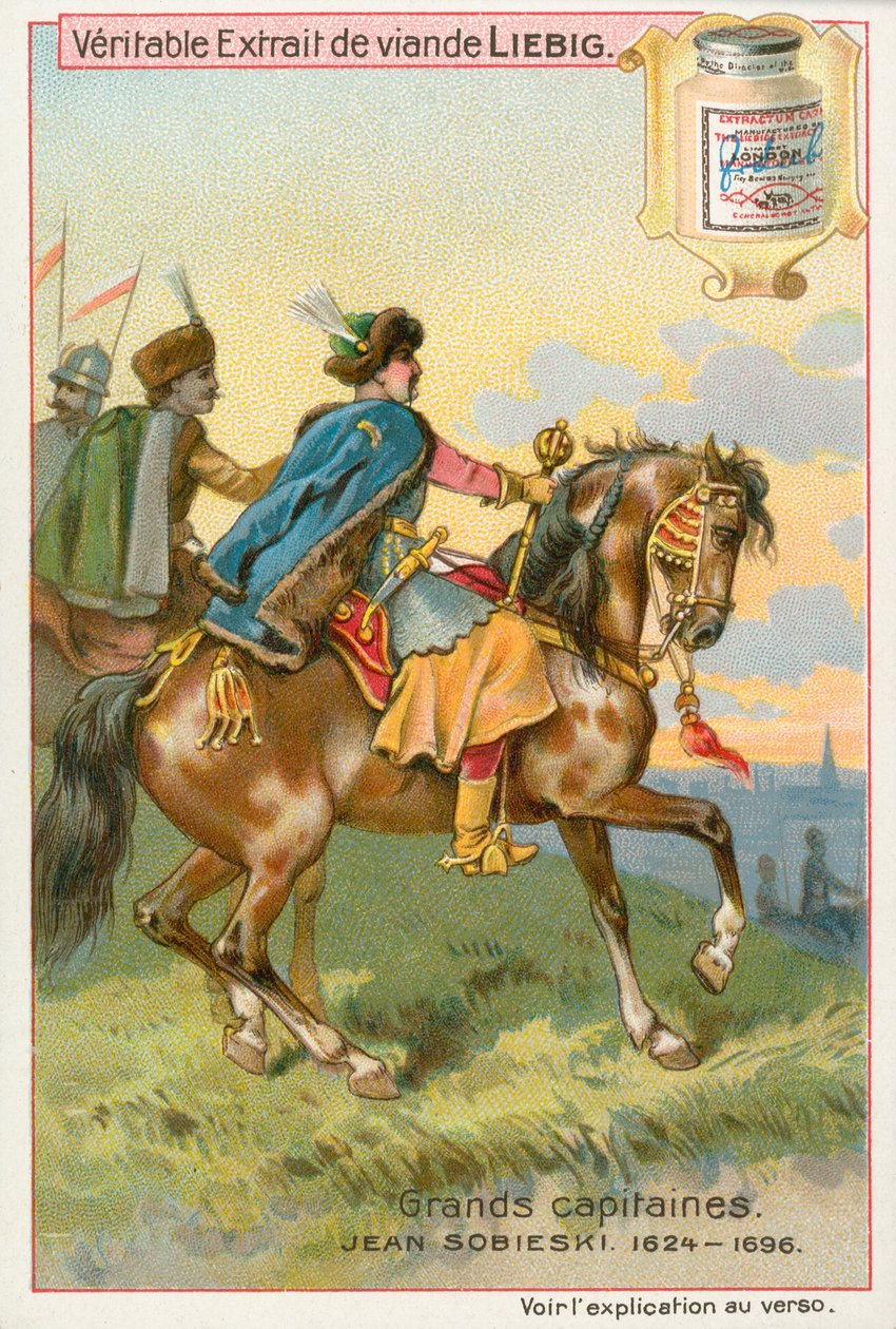 Jean Sobieski, Liebig-kortti, 1900-luvun alku (kromo) tekijältä European School