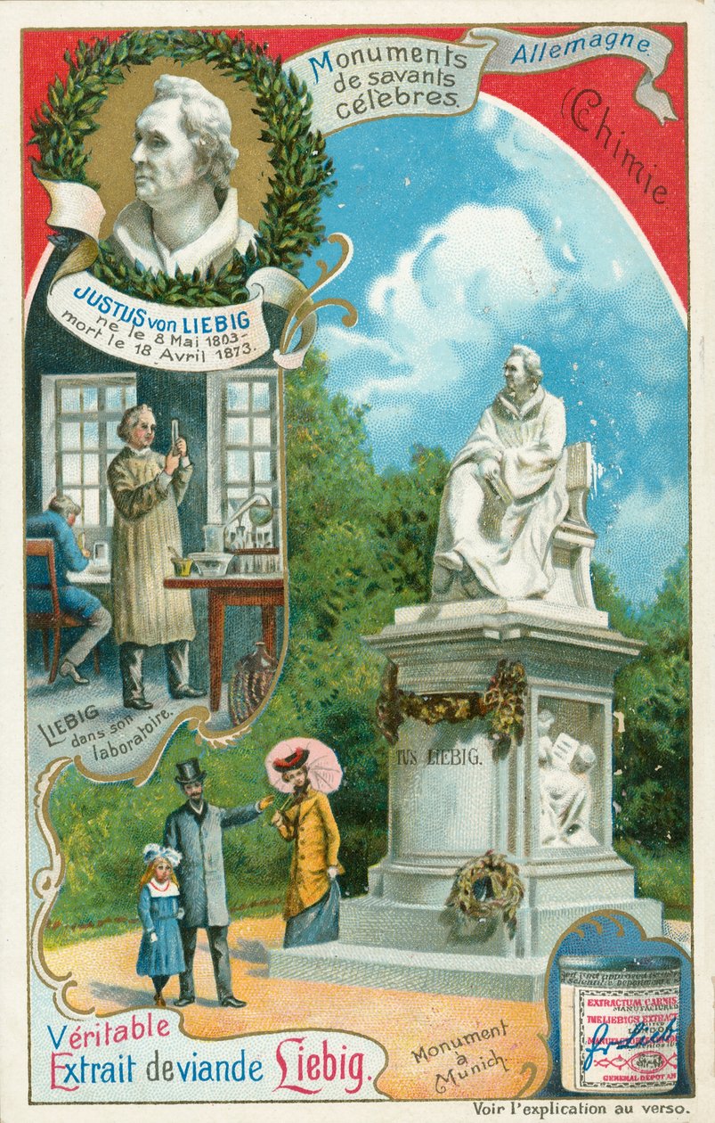 Justus von Liebig, Liebig-kortti, 1900-luvun alku (kromo) tekijältä European School