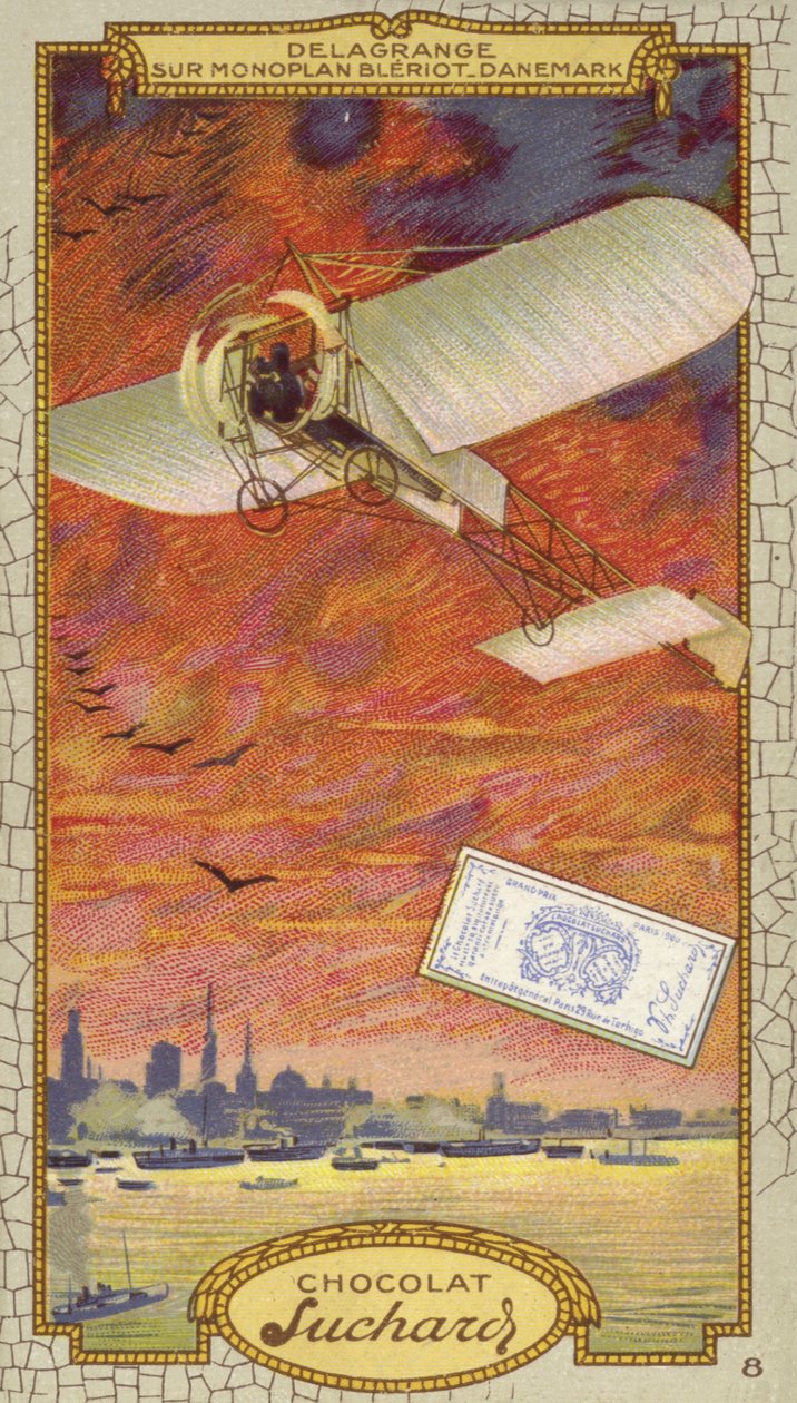 Leon Delagrange Bleriot-monitoimikoneessa, Tanska (kromoliitti) tekijältä European School