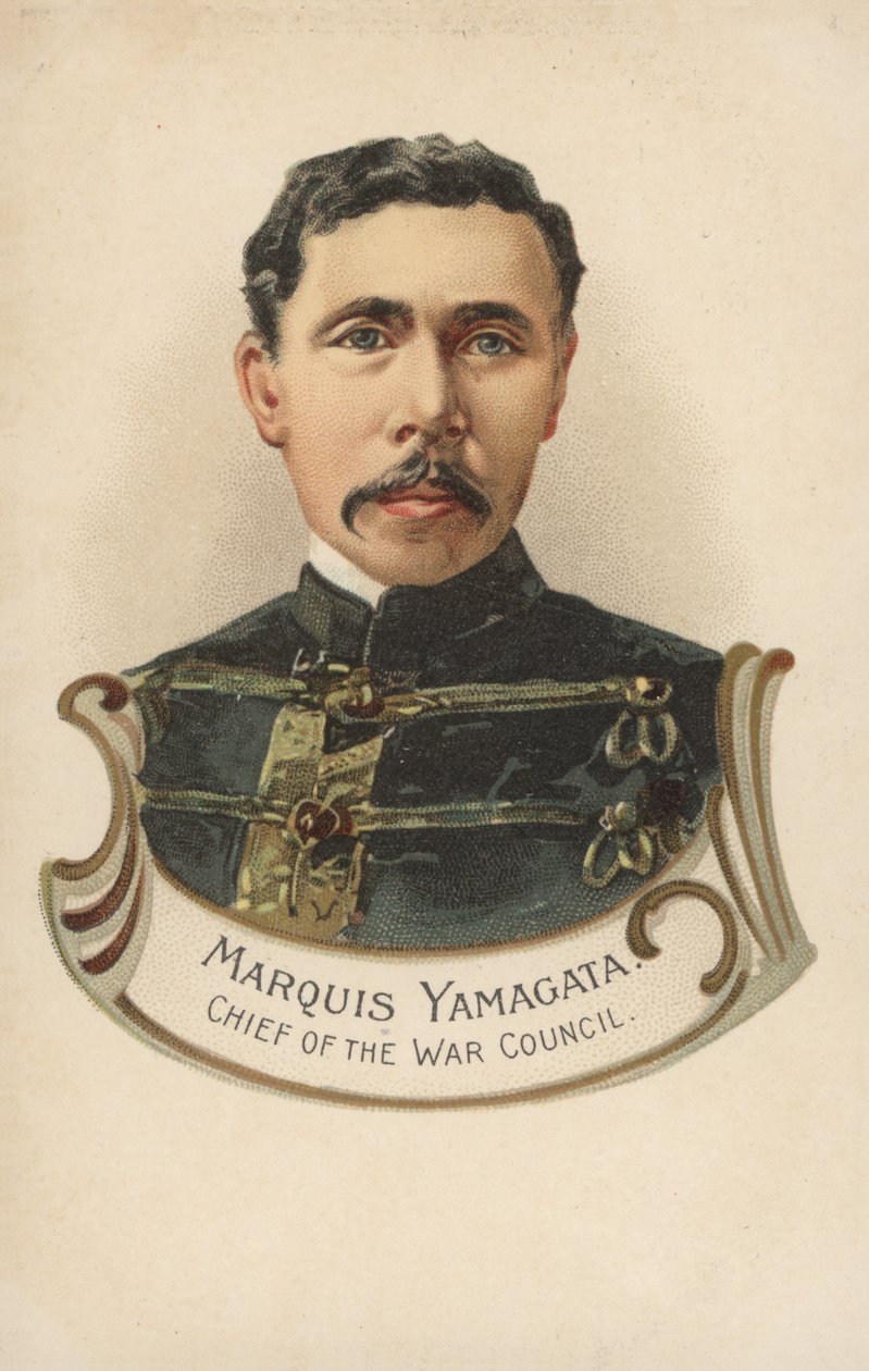 Markiisi Yamagata, sotaneuvoston päällikkö (värilitografia) tekijältä European School
