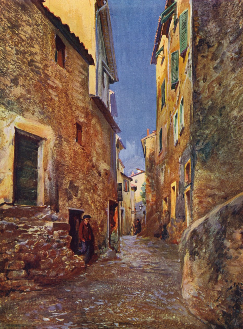 Menton, Rue dans la Vieille Ville (värilitra). tekijältä European School