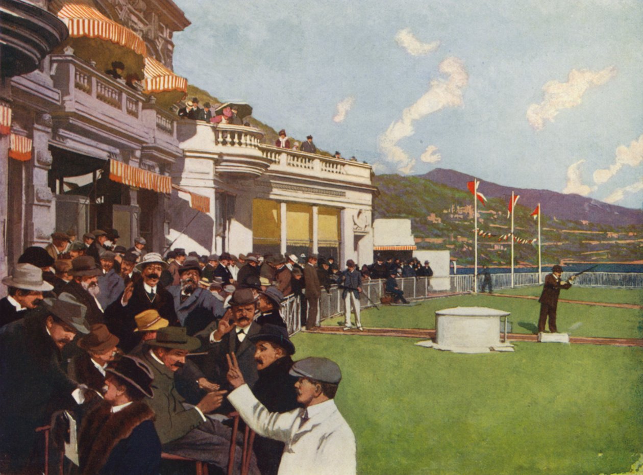 Monte-Carlo, Le Tir aux Pigeons (värilitografia) tekijältä European School