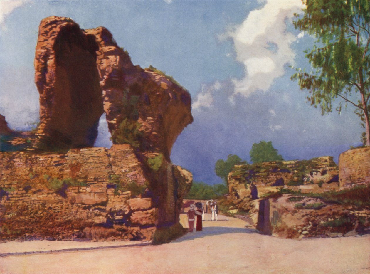 Nizza, Les Arenes de Cimiez (värilitografia). tekijältä European School