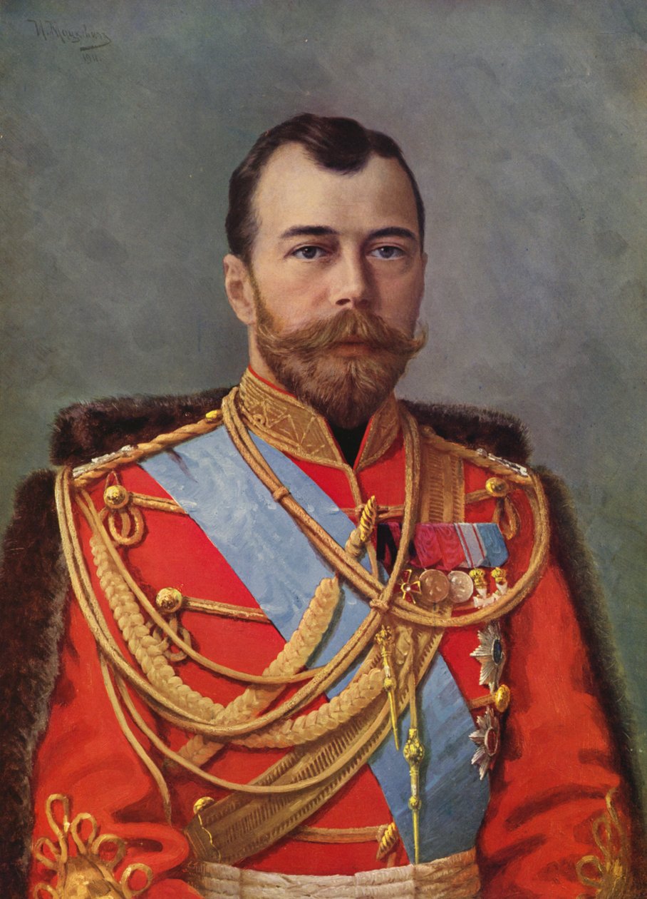 Tsaari Nikolai II:n muotokuva (värilitra) tekijältä European School