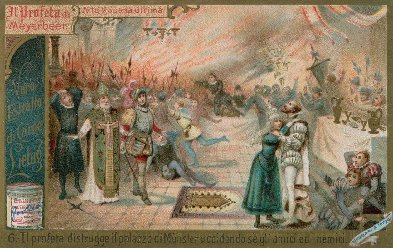 Munsterin tuhoaminen (chromolitho) tekijältä European School