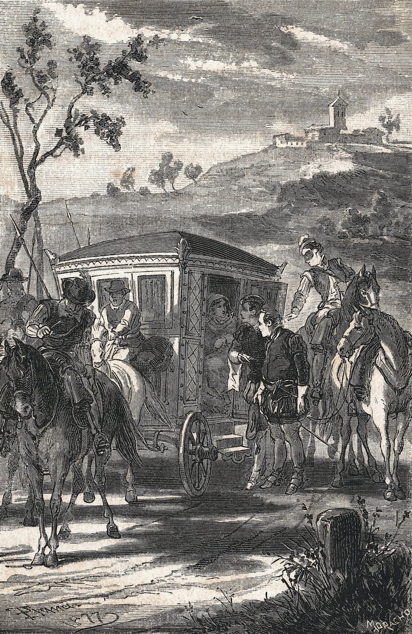 kuvitus teokselle The Prince of Wits, Miguel de Cervantes Saavedra (The Prince of Wits, Miguel de Cervantes Saavedra) tekijältä Eusebio Planas