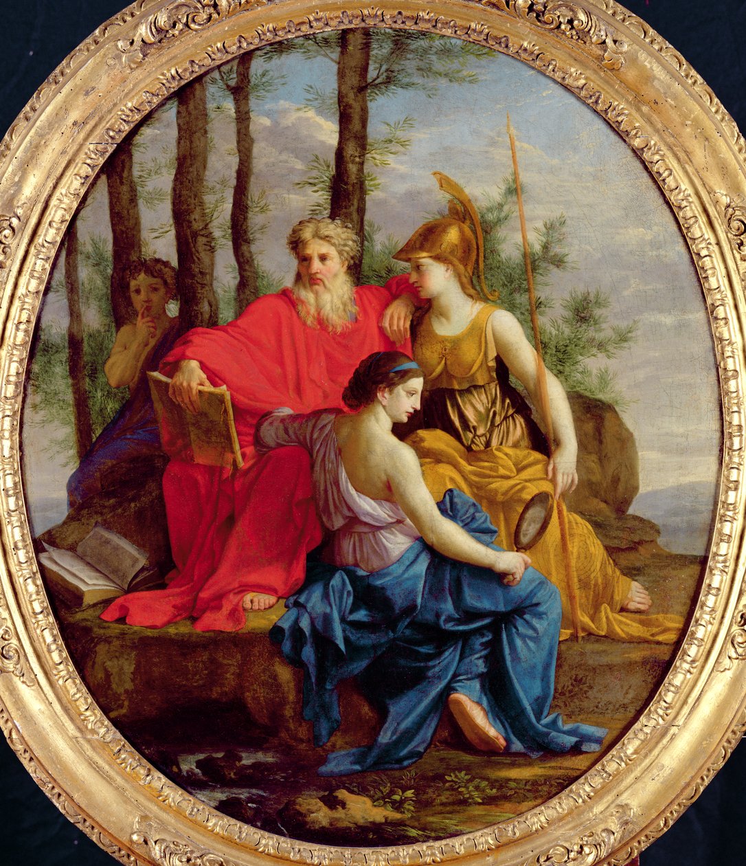 Allegoria täydellisestä ministeristä tai valtioministeristä ominaisuuksineen, 1653 tekijältä Eustache Le Sueur