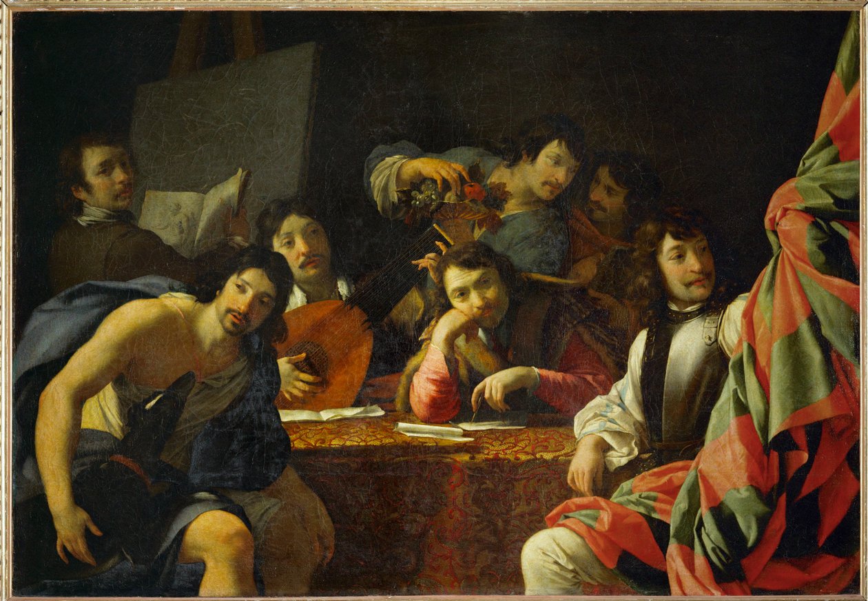 Varovaisuus tuo rauhaa ja yltäkylläisyyttä ... tekijältä Eustache (studio of) Le Sueur