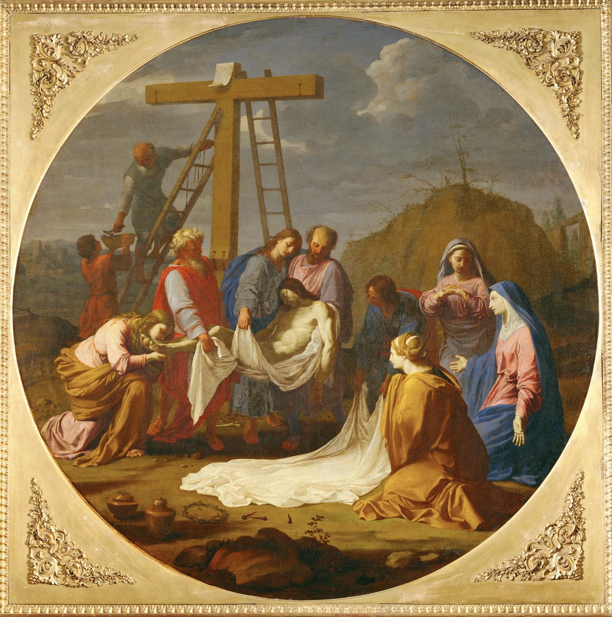 Ristiltä tapahtuva lausunto - lausunto ... tekijältä Eustache (studio of) Le Sueur