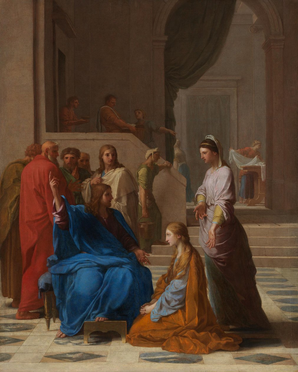 Kristus Martan talossa tekijältä Eustache Le Sueur