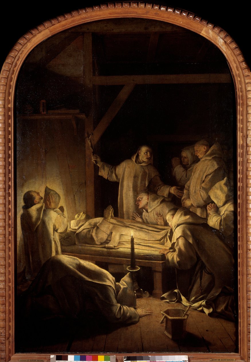 Pyhän Brunon elämä: Pyhän Brunon kuolema 10.6.1101 tekijältä Eustache Le Sueur