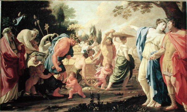 Poliphilus Bacchuksen voitossa, 1637-38 tekijältä Eustache Le Sueur