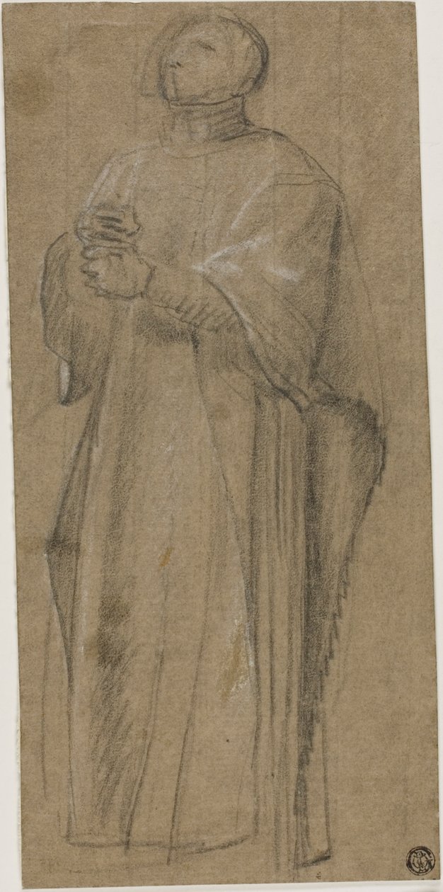 Tutkimus pappia varten, joka kantaa korsua tekijältä Eustache Le Sueur