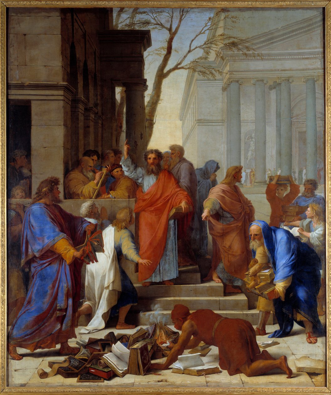Pyhän Paavalin ennustus Epheselle Eustache Le Sueurin maalaus (1617-1655) 1649 su. 3,94x3,28 m tekijältä Eustache Le Sueur
