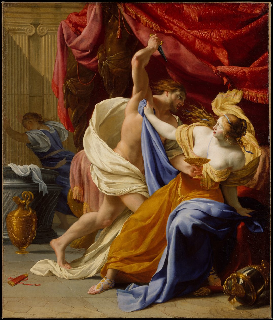 Tamarin raiskaus, n. 1640 (öljy kankaalle) tekijältä Eustache Le Sueur