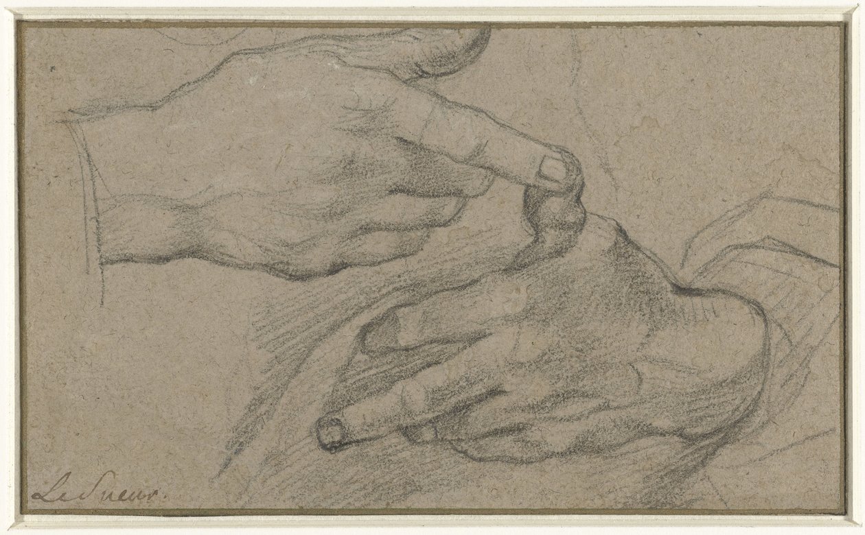 Kahden käden tutkimus tekijältä Eustache Lesueur