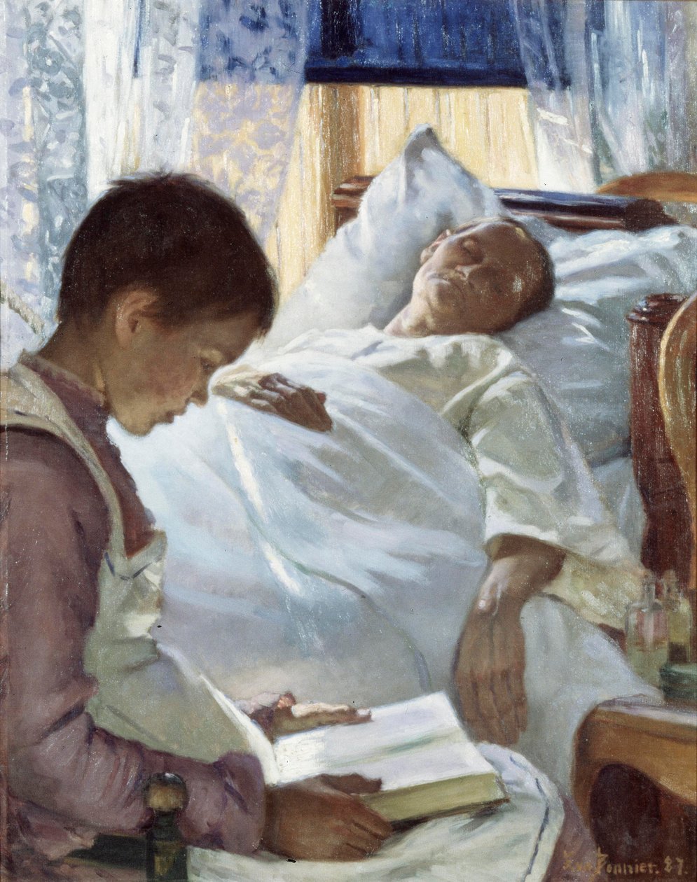 Sininen heijastus, 1887 tekijältä Eva Bonnier