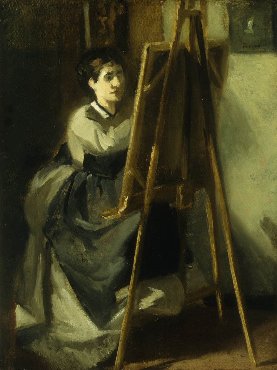 Nuori oppilas; Nuori oppilas, n. 1870 tekijältä Eva Gonzalès