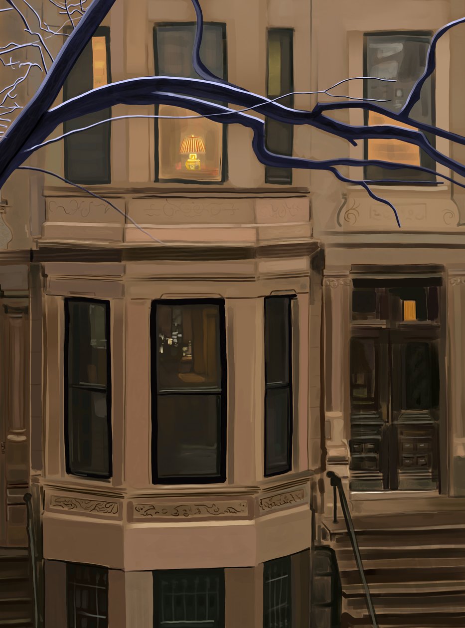 589 Seventh Street. Brooklyn (digitaalista taidetta) tekijältä Evan Sklar