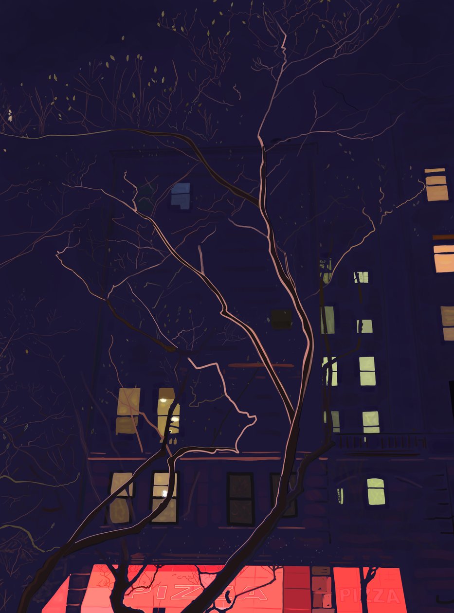 At Dawn, Brooklyn (digitaalista taidetta) tekijältä Evan Sklar