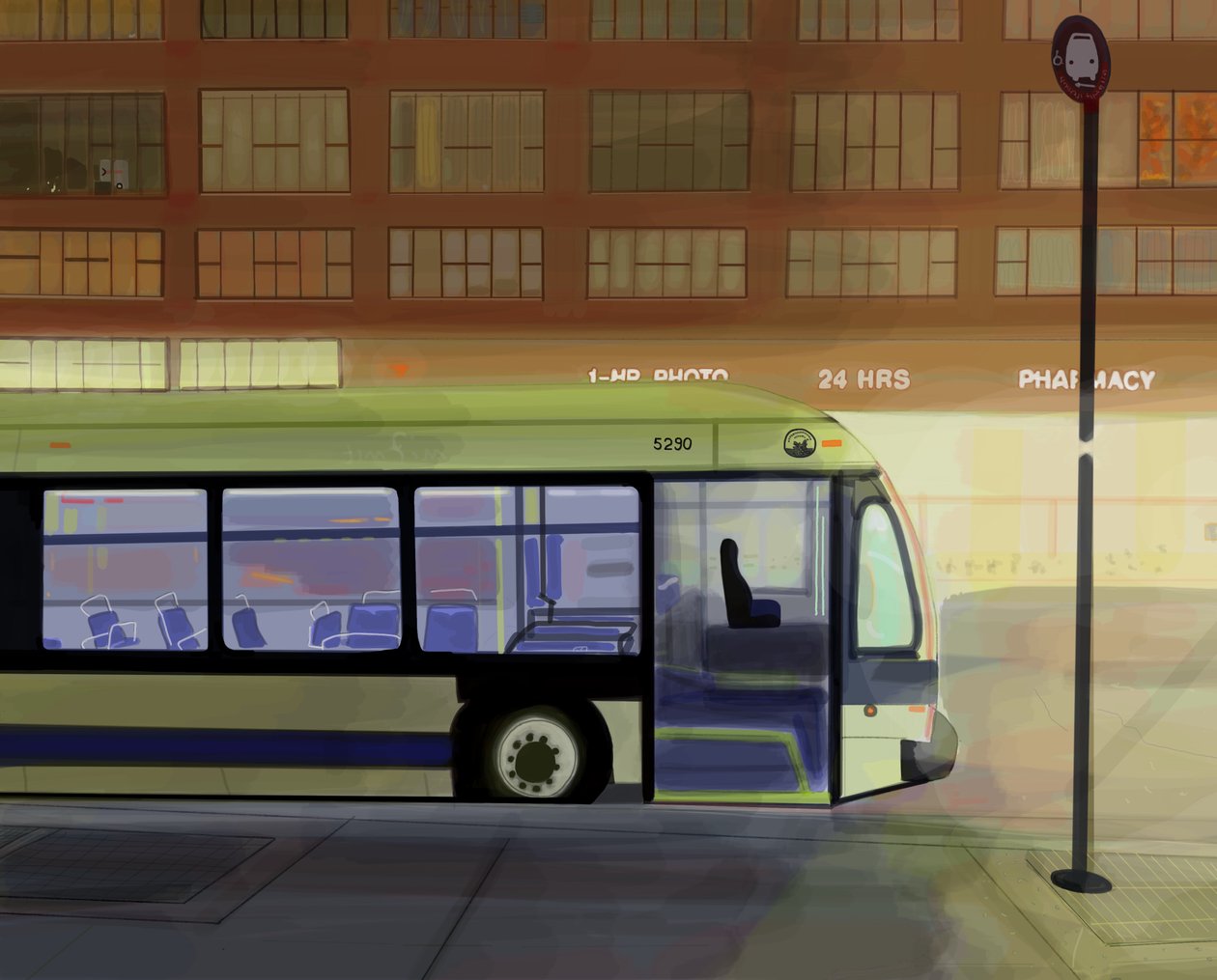 First Light, Union Square , Brooklyn (digitaalista taidetta) tekijältä Evan Sklar
