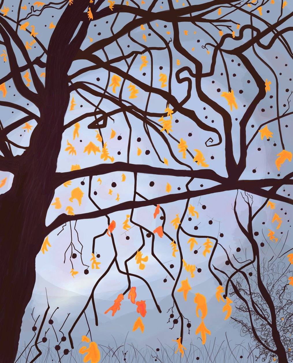 London Planetree , Brooklyn (digitaalista taidetta) tekijältä Evan Sklar