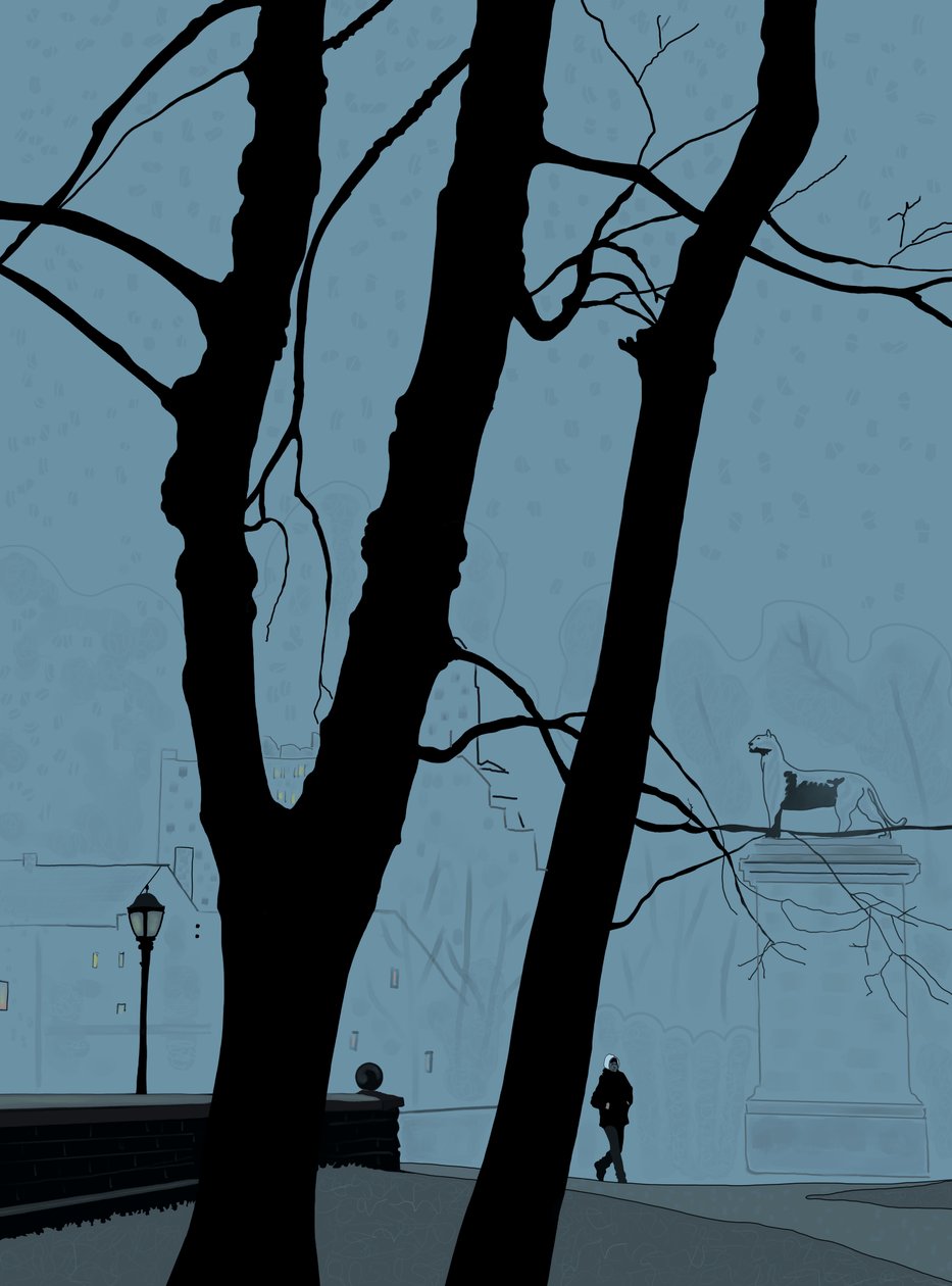 Third Avenuen sisäänkäynti, Prospect Park (digitaalista taidetta) tekijältä Evan Sklar