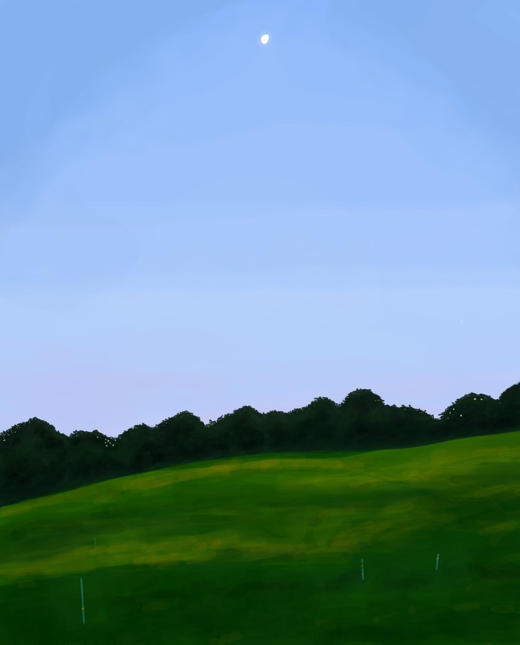 Vermont Field, Dawn (digitaalista taidetta) tekijältä Evan Sklar