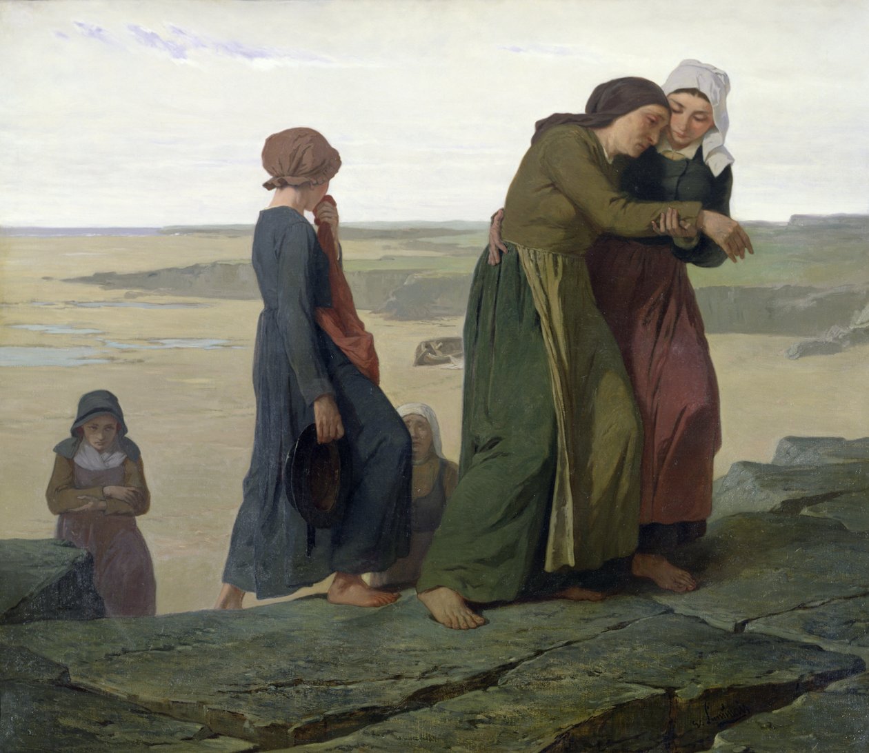 Leski tai Kalastajan perhe tekijältä Evariste Vital Luminais