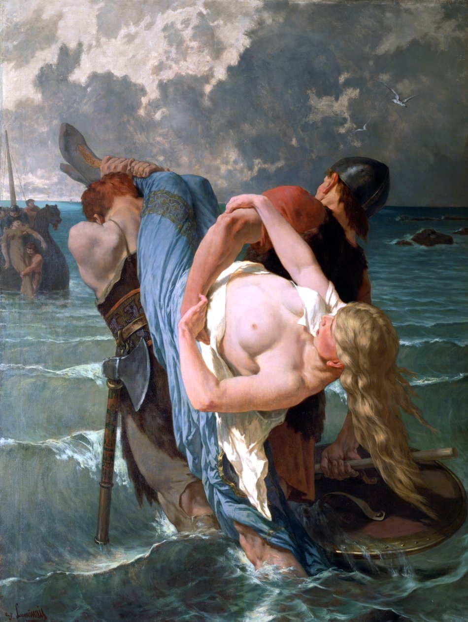 Normandian merirosvot, c1842-1896 tekijältä Evariste Vital Luminais