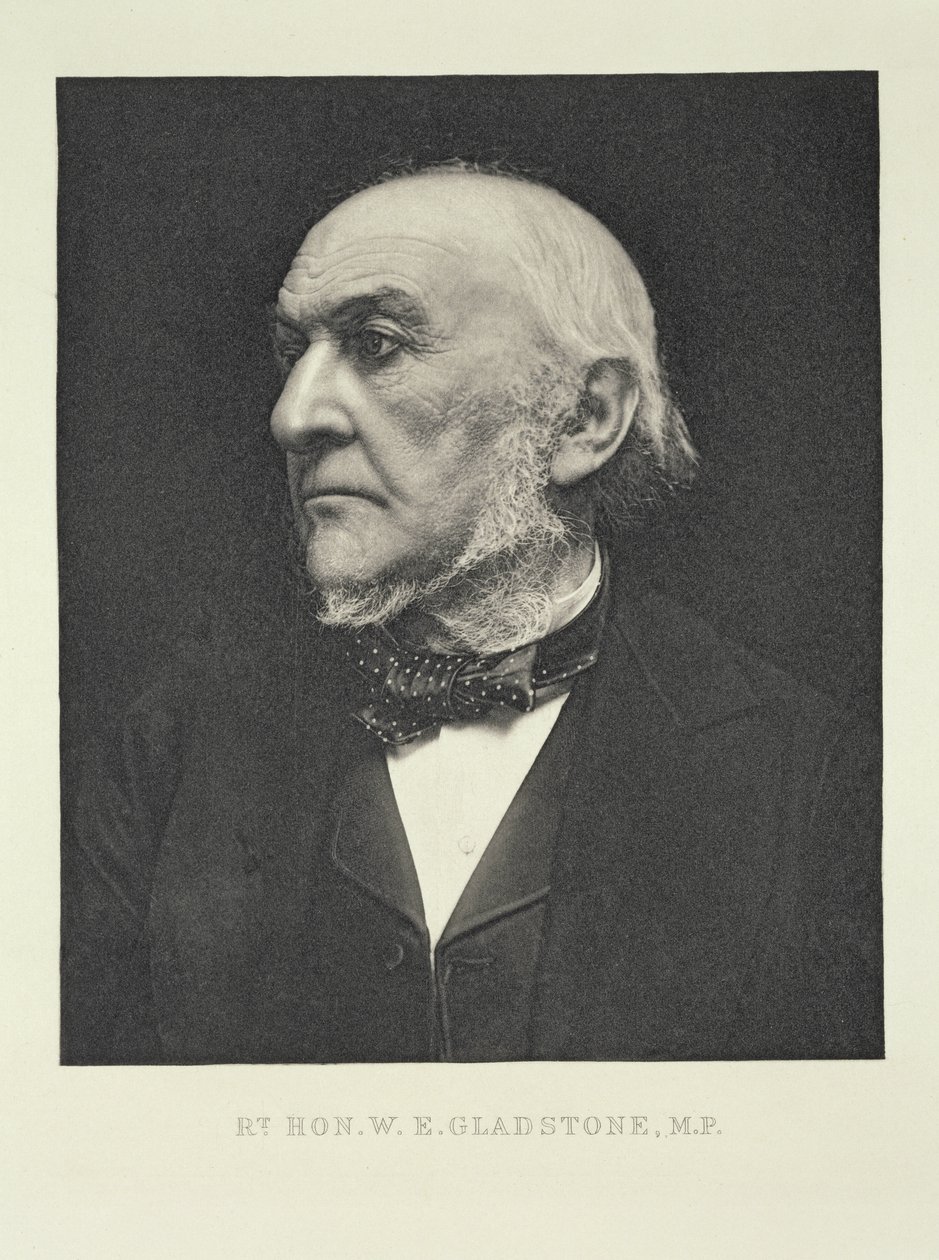 Rt. Hon. William Gladstone (1809-1898), kansanedustaja, 1890 tekijältä Eveleen Myers