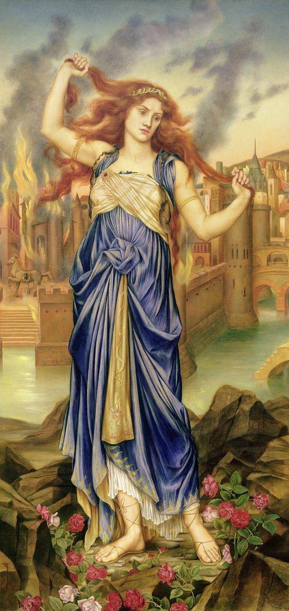 Cassandra, 1898 tekijältä Evelyn De Morgan