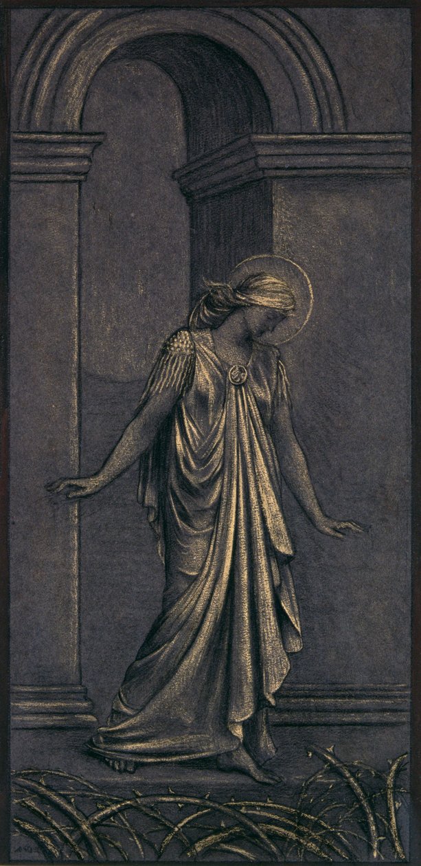 Valmiit The Thorny Way -tutkimukset, n. 1897 (liitu) tekijältä Evelyn De Morgan