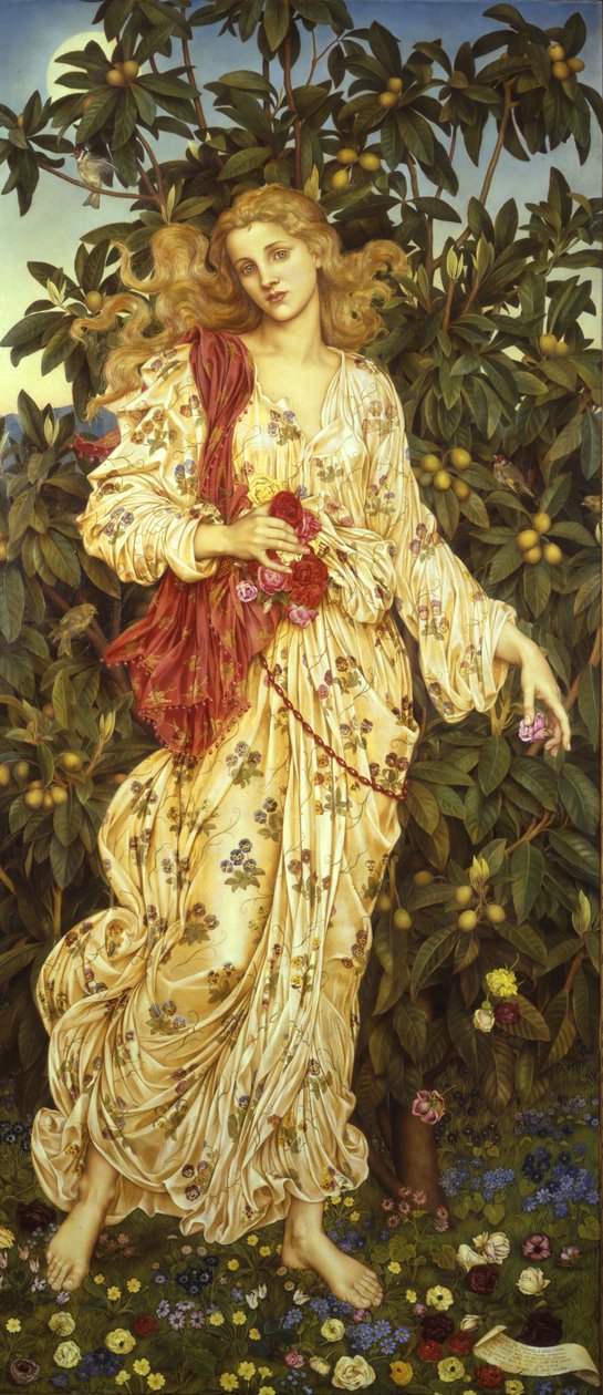 Flora, 1894 tekijältä Evelyn De Morgan