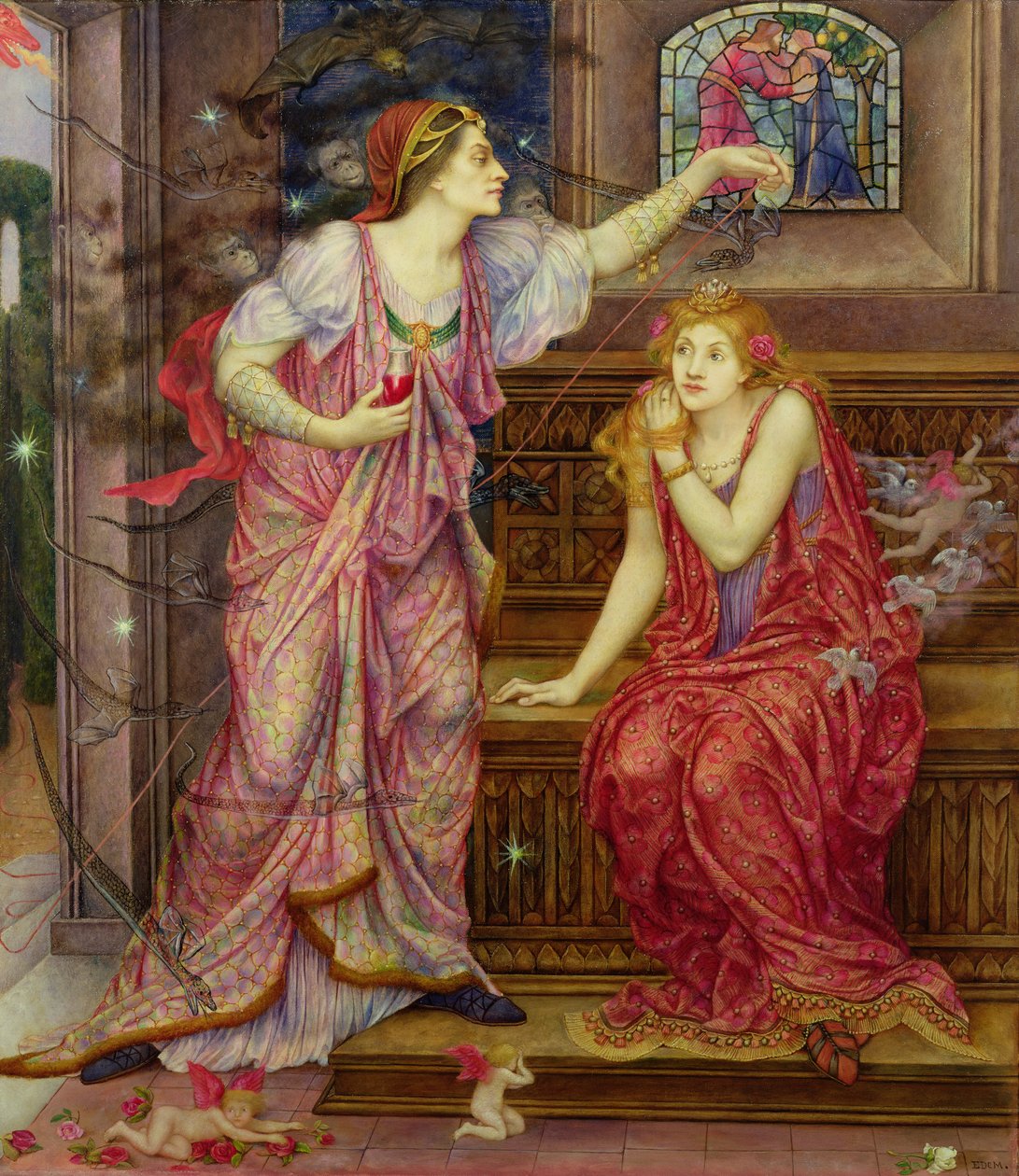 Kuningatar Eleanor ja kaunis Rosamund tekijältä Evelyn De Morgan
