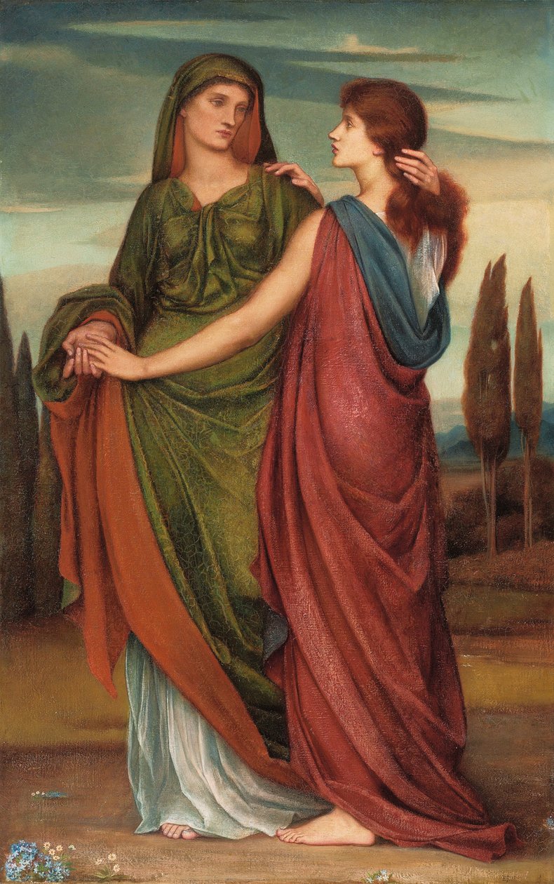Naomi ja Ruth, 1887 tekijältä Evelyn De Morgan