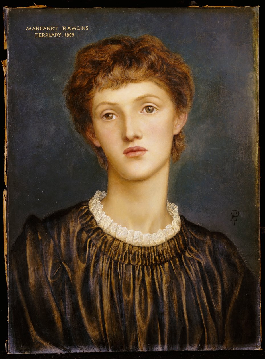 Margaret Rawlinsin muotokuva, 1883 tekijältä Evelyn De Morgan
