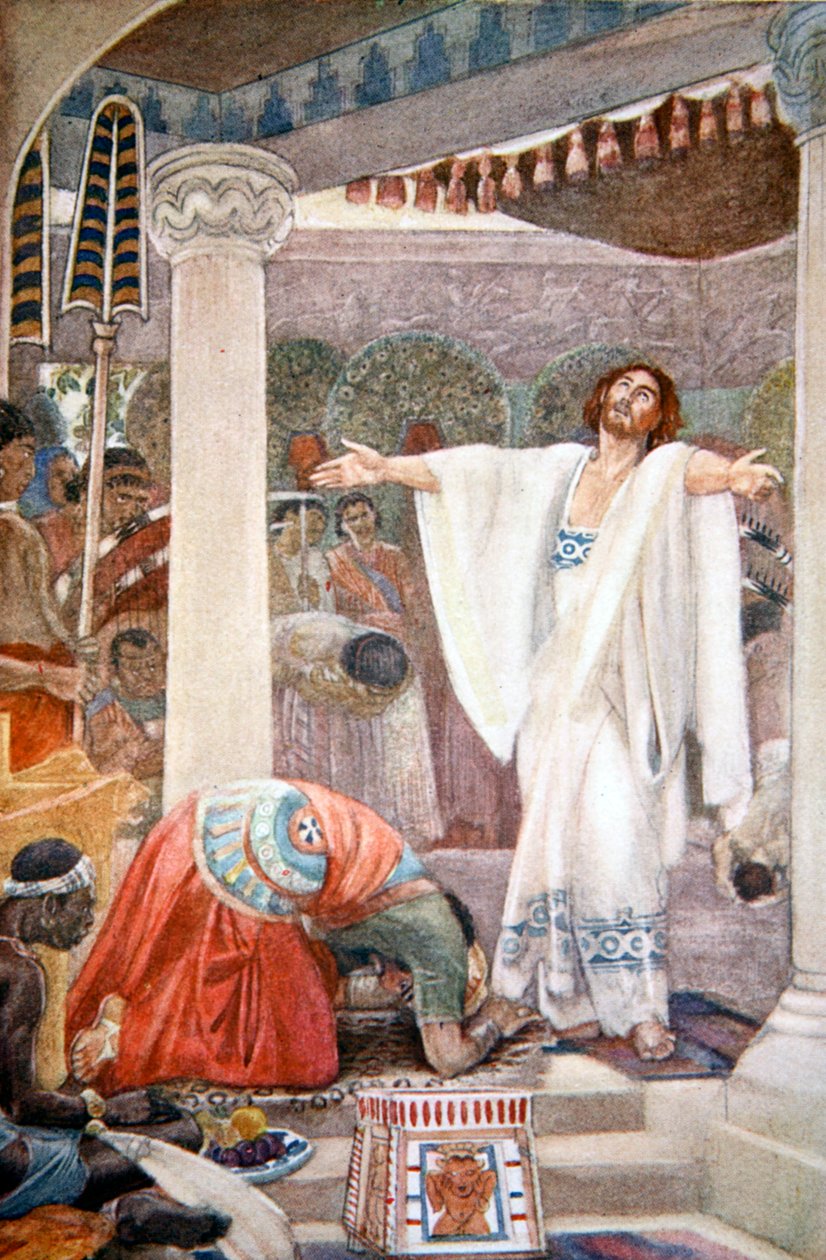 "Daniel tulkitsee Nebukadnessarin unen", 1916. tekijältä Evelyn Paul