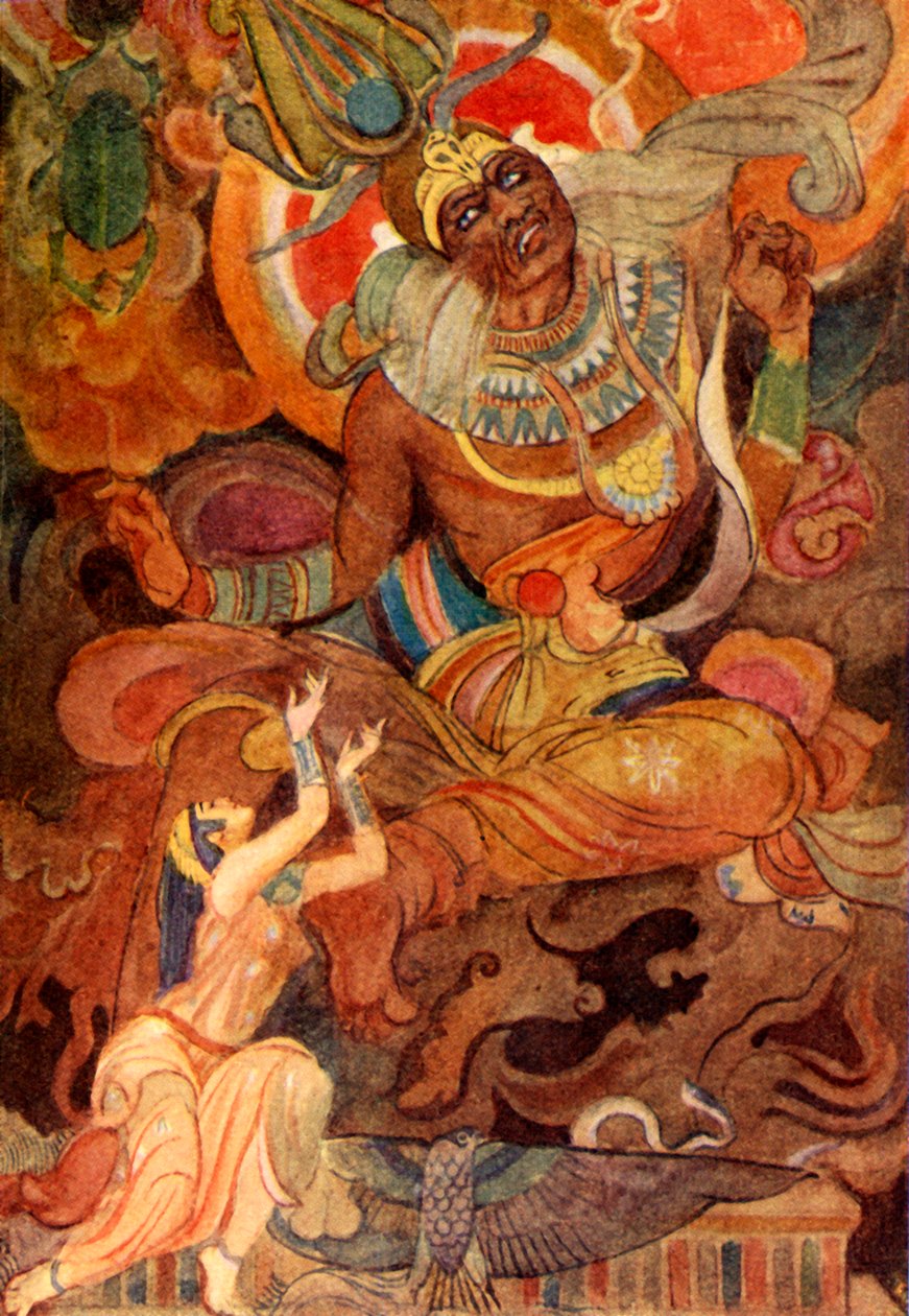 "Isis loihti Ra:n kertomaan nimensä", 1915. tekijältä Evelyn Paul