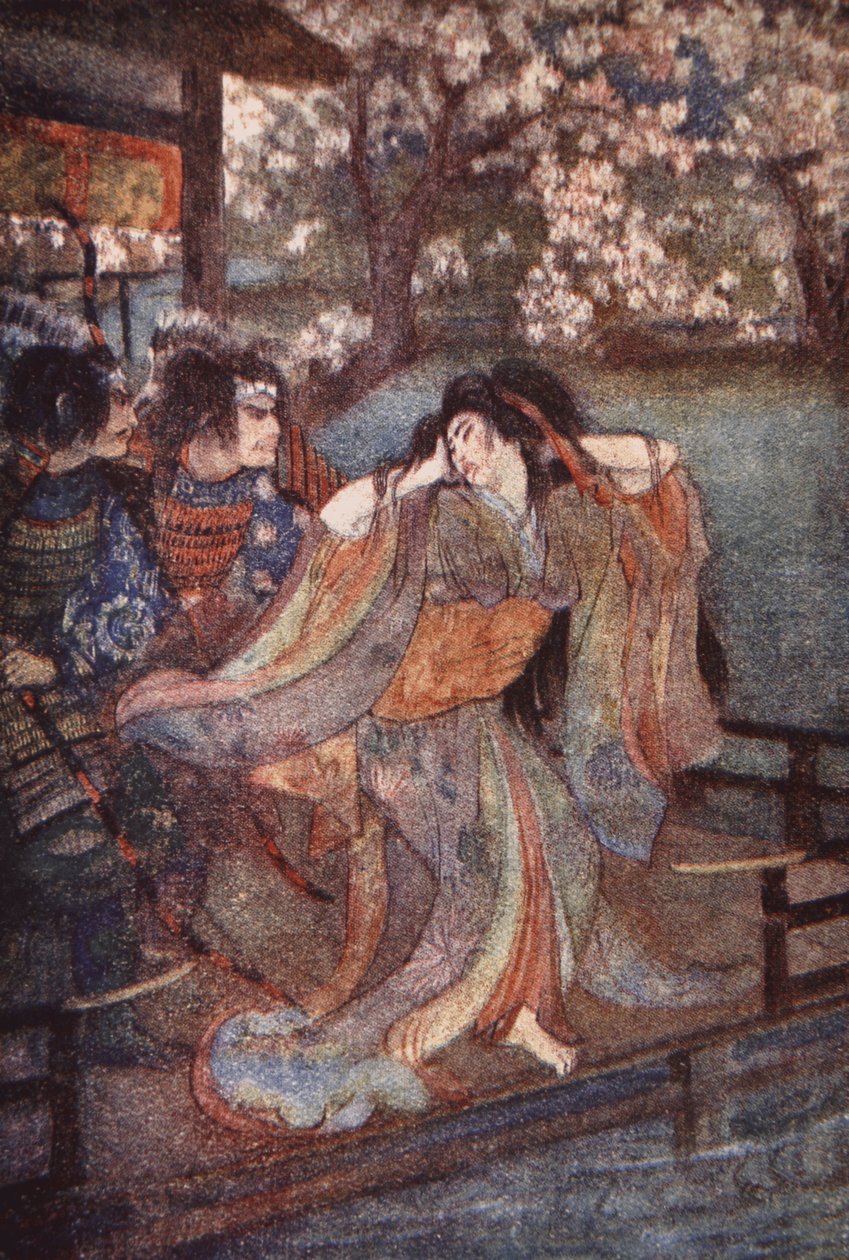 Unain neito, kuvitus F. Hadland Davisin teoksesta "Japanin myytit ja legendat" tekijältä Evelyn Paul