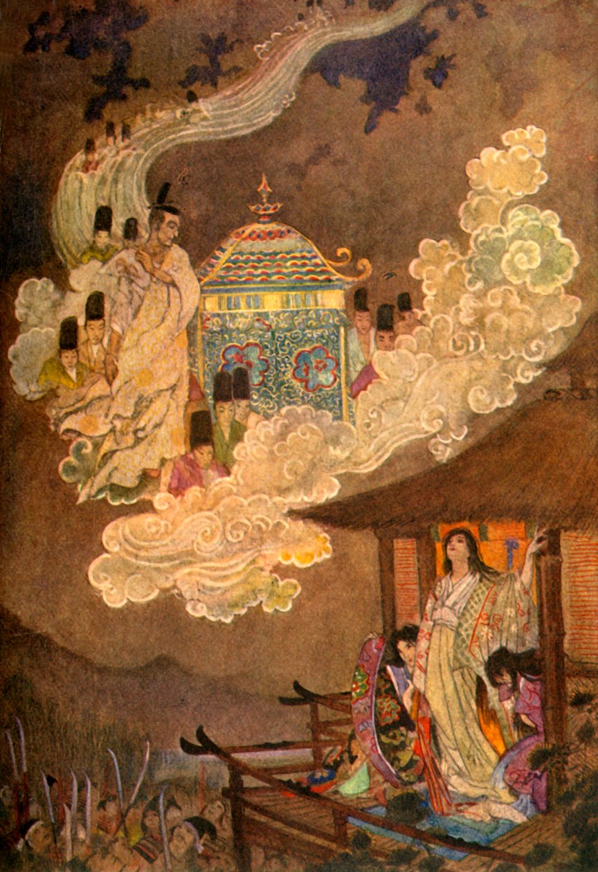 "Moonfolk vaativat Lady Kaguyaa", 1912. tekijältä Evelyn Paul